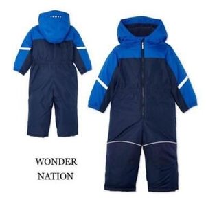 NWOT 3T Boys "Wonder Nation" Zip-Up Snow Suit